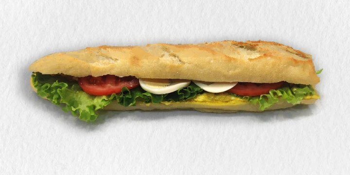 Sandwich poulet curry